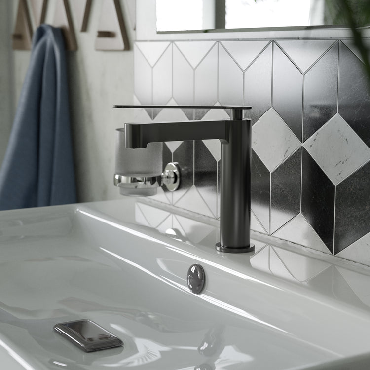 LussoVita Basin Mixer - Matt Black