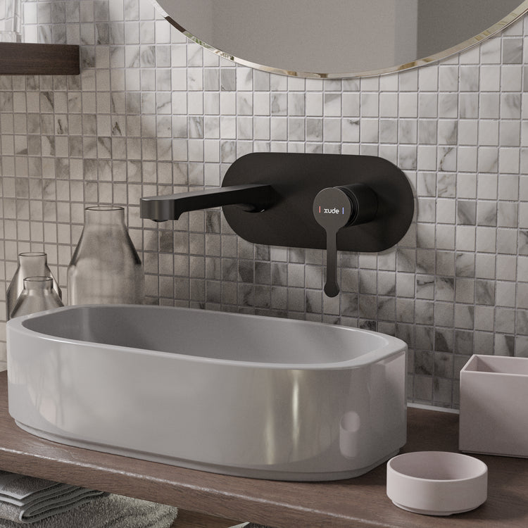 LussoVita Wall Mixer - Matt Black