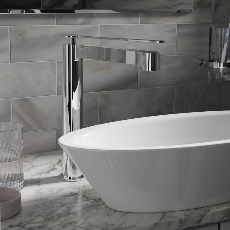 LussoVita Tall Basin Mixer - Chrome