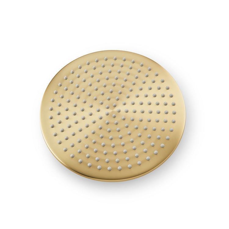 Brass 250mm Rain Shower - Matt Gold