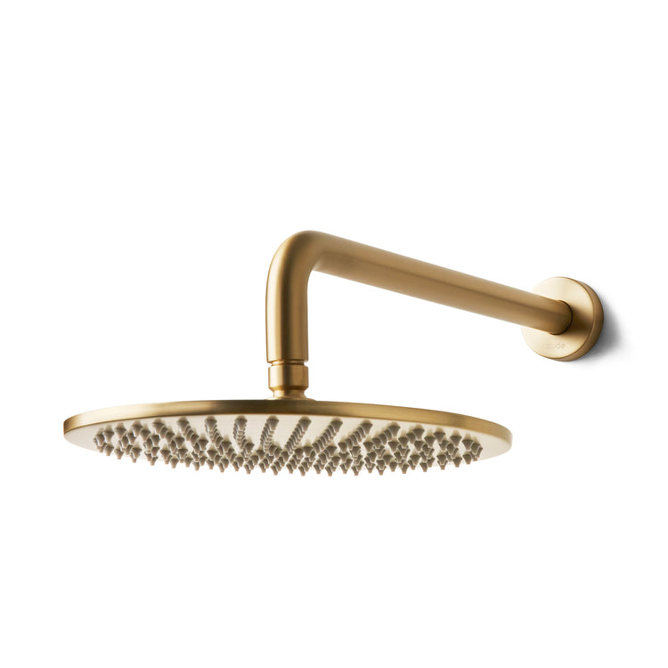 Brass 250mm Rain Shower - Matt Gold