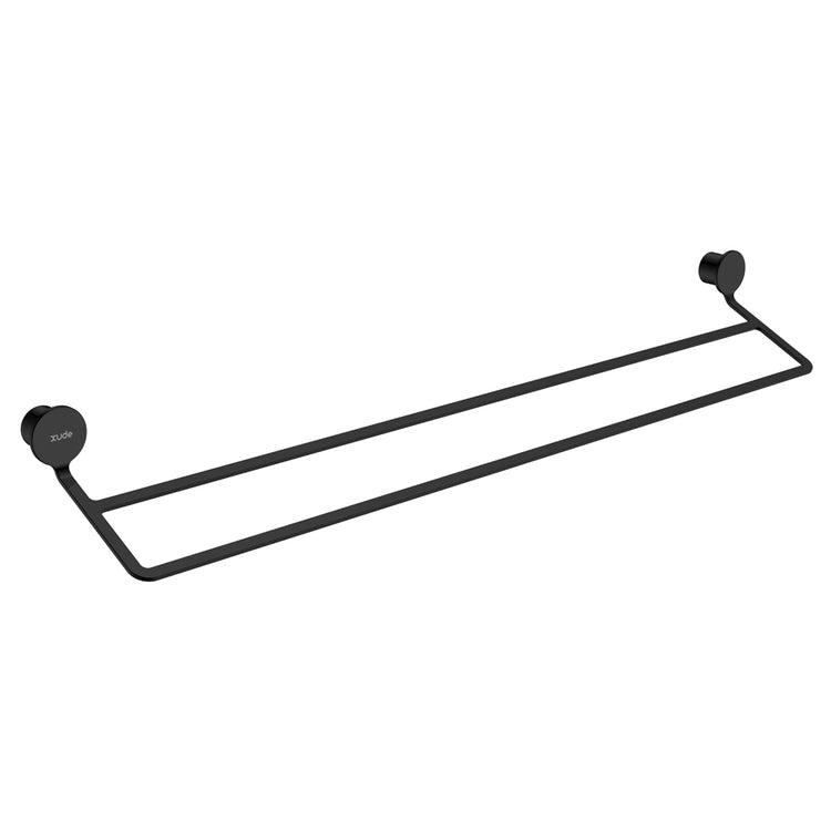 LussoVita Double Towel Rail - Matt Black