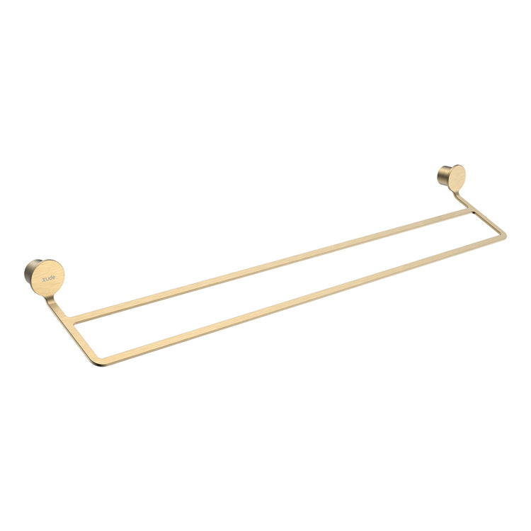LussoVita Double Towel Rail - Matt Gold