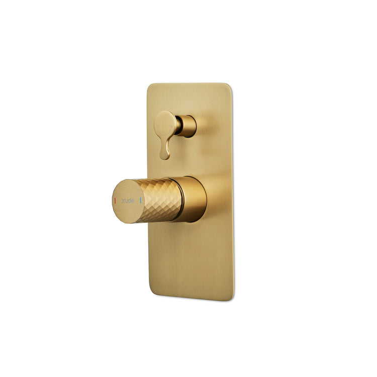 LussoVita Shower/Bath Mixer with Diverter - Matt Gold