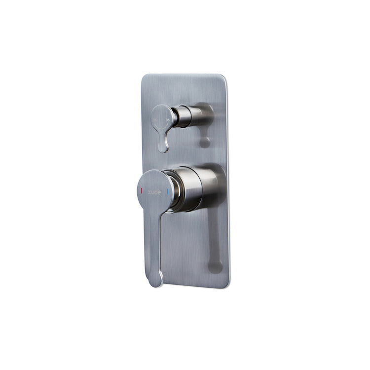 LussoVita Shower/Bath Mixer with Diverter - Brushed Nickel