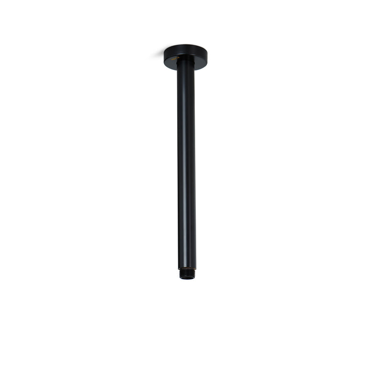 Brass Vertical/Ceiling Shower Arm - Matt Black