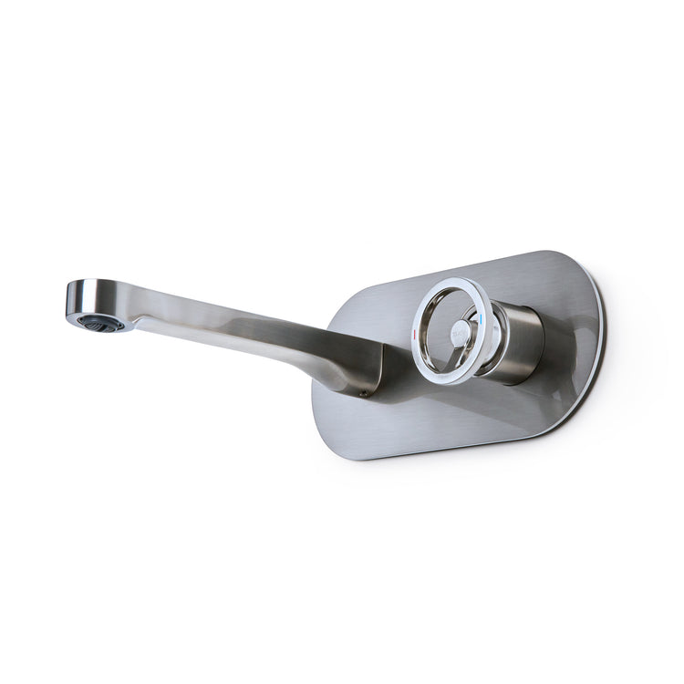 LussoVita Wall Mixer - Brushed Nickel