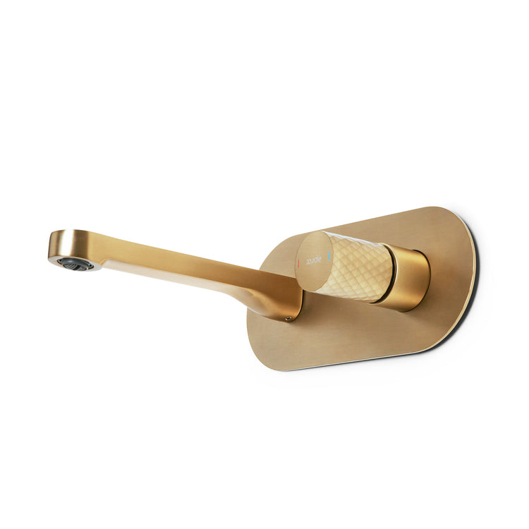 LussoVita Wall Mixer - Matt Gold