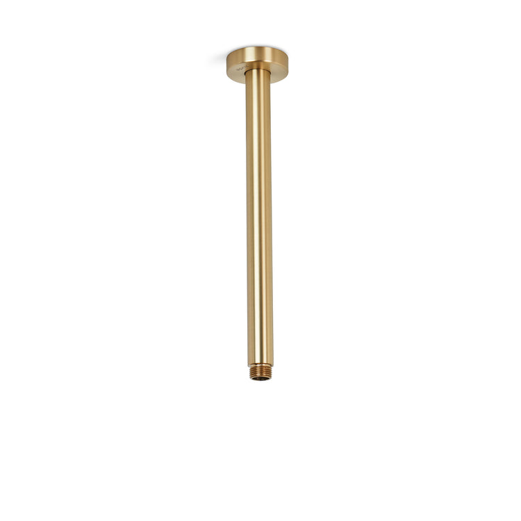 Brass Vertical/Ceiling Shower Arm - Matt Gold